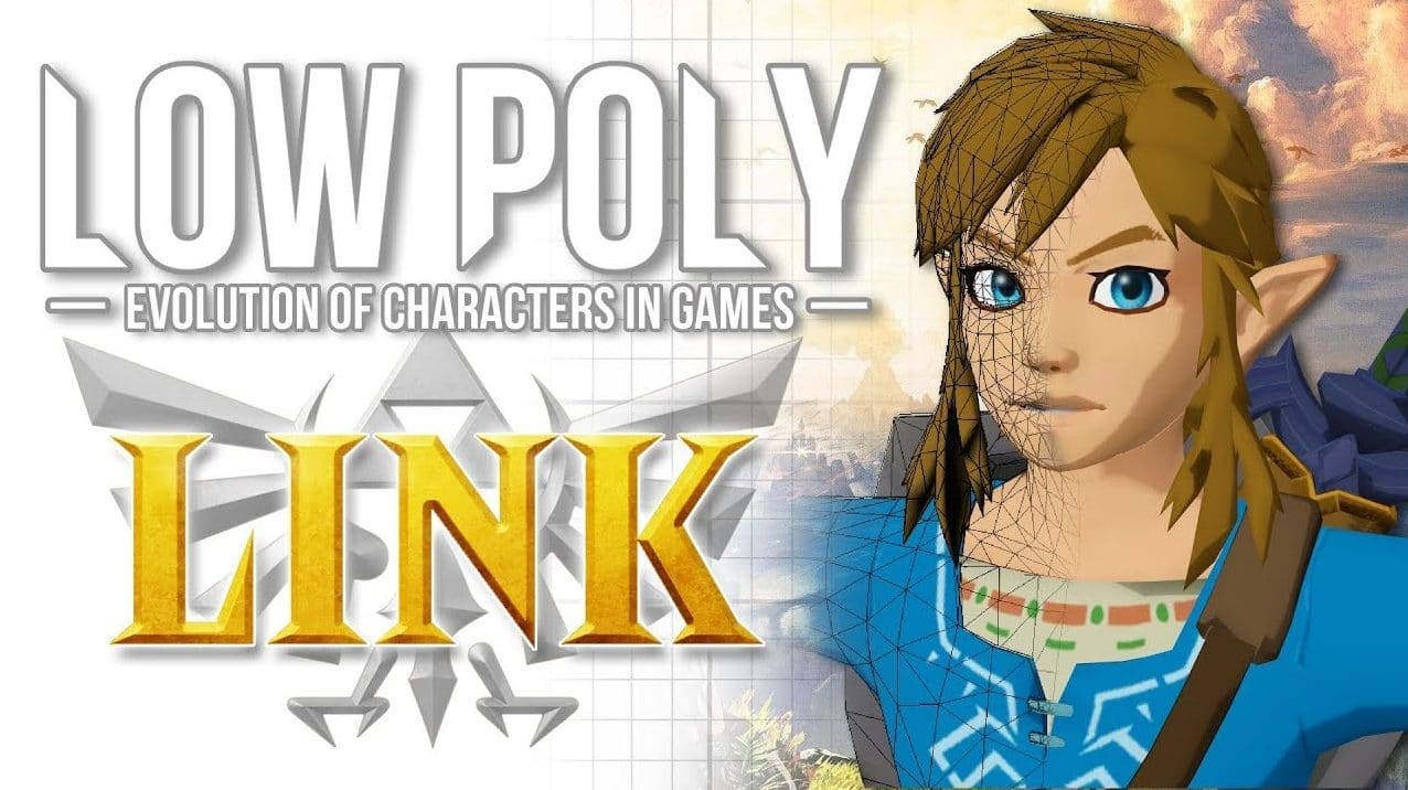 Este vídeo nos enseña la evolución de Link en diferentes juegos de Zelda en low poly