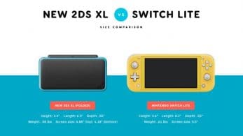 Comparación de tamaños detallada entre Nintendo Switch Lite y otras consolas portátiles