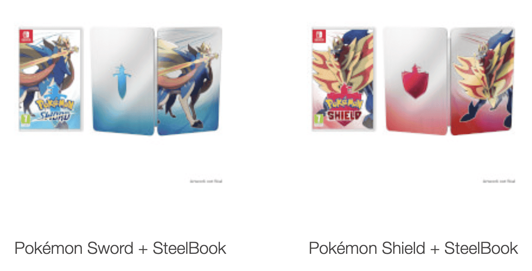 Pokémon Espada y Escudo contará con una edición individual con caja metálica en la tienda de Nintendo UK