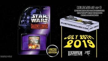 Star Wars: The Empire Strikes Back para NES y Game Boy y Star Wars: Shadows of the Empire para Nintendo 64 serán relanzados por Limited Run Games