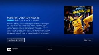 La película de Detective Pikachu ya está disponible en plataformas digitales de Estados Unidos, incluyendo la PlayStation Store