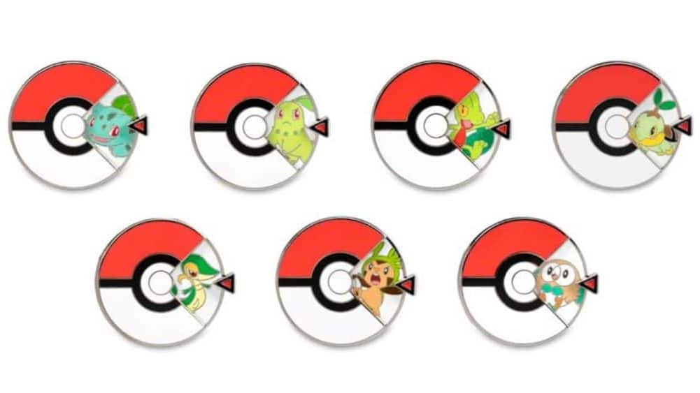 Pokémon Spinner Pins ya están disponibles en la web de Pokémon Center
