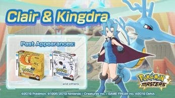 Pokémon Masters nos presenta a Débora y Kingdra