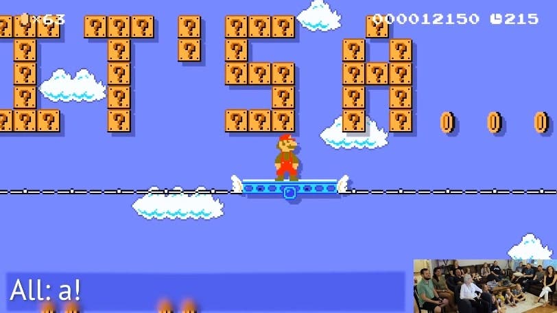 Padre desvela el género de su bebé con un original nivel de Super Mario Maker 2