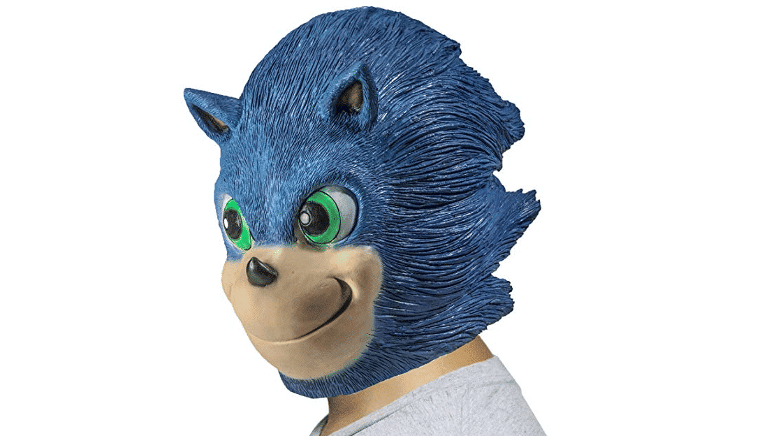Conviértete en el terror de Halloween con esta máscara inspirada en la película de Sonic the Hedgehog