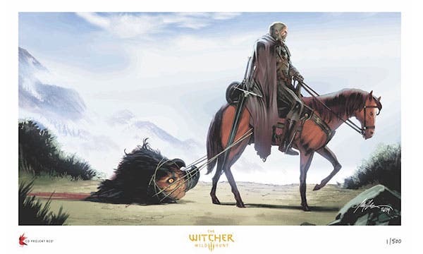 Dark Horse Direct y CD Projekt Red te invitan a ir de caza con este espectacular arte giclée de The Witcher 3: Wild Hunt