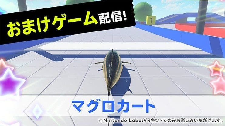 Tuna Kart es el séptimo minijuego gratuito del Kit de VR de Nintendo Labo