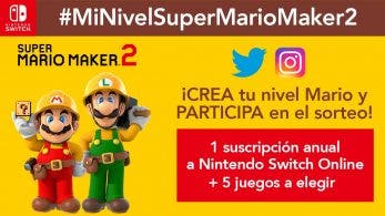 Nintendo España sortea una suscripción anual de Switch Online, 5 juegos a elegir y stylus de Super Mario Maker 2 con #MiNivelSuperMarioMaker2