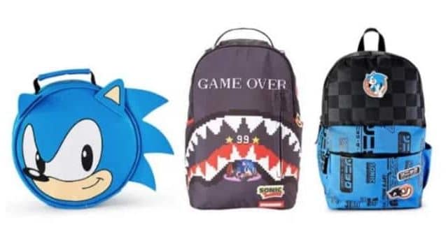 SEGA revela nuevas mochilas de Sonic The Hedgehog para la vuelta al cole