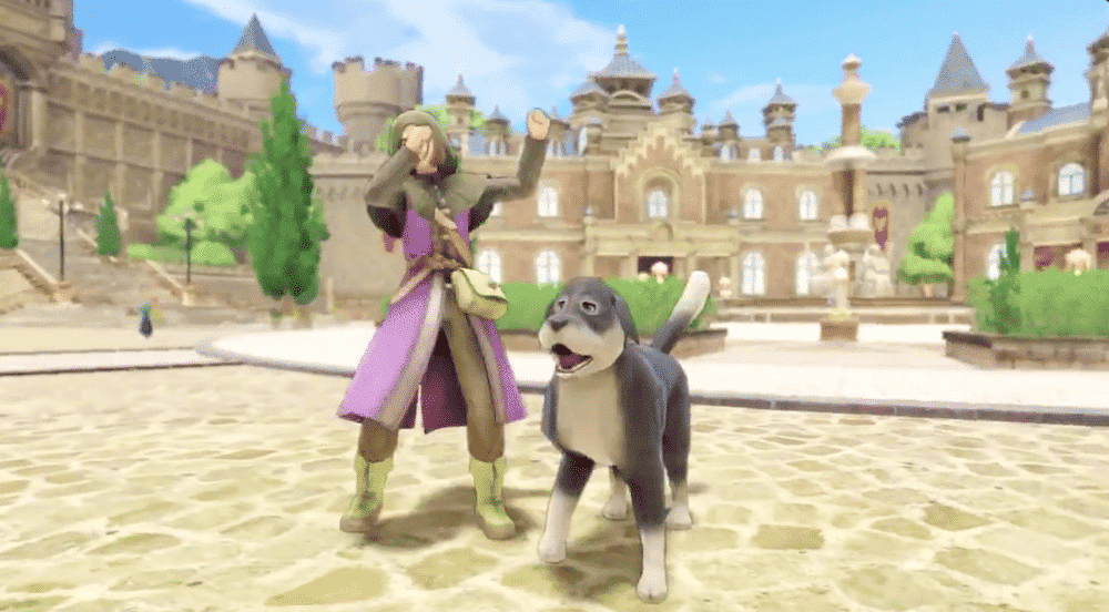 Podrás acariciar a los perros con los que te encuentres en Dragon Quest XI S
