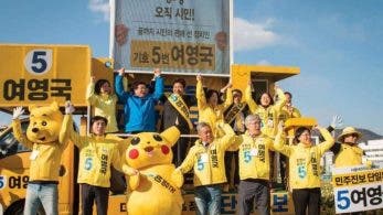 Pikachu se cuela en la campaña electoral de Corea del Sur