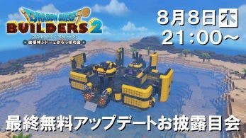 Square Enix realizará una transmisión en directo sobre la última actualización gratuita de Dragon Quest Builders 2 el 8 de agosto