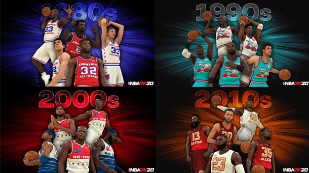NBA 2K20 recibirá nuevos equipos clásicos de 1980 al 2010