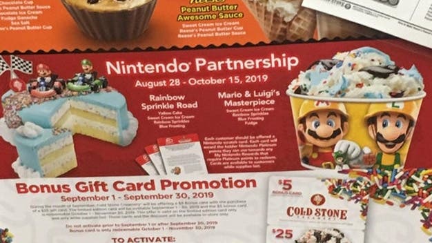Cold Stone Creamery se asocia con Nintendo para ofrecer helados temáticos de Mario Bros.
