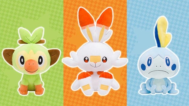 Echa un vistazo a estos peluches de los iniciales de Pokémon Espada y Escudo que se venderán en Japón
