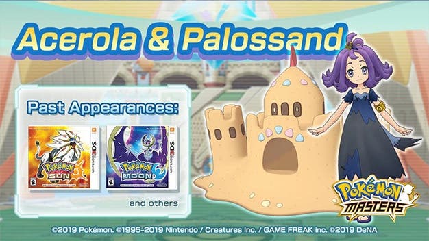 [Act.] Pokémon Masters nos presenta a Zarala y Palossand de Pokémon Sol y Luna
