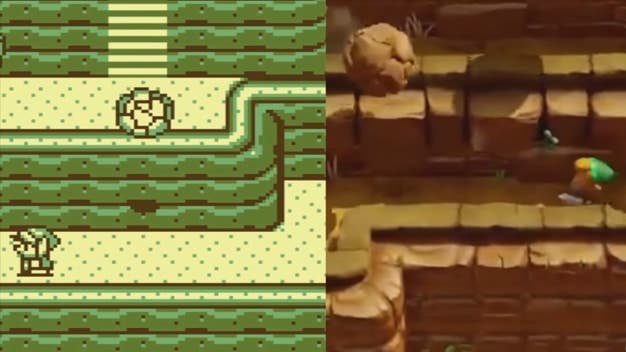[Act.] Comparación entre la Cordillera Tal Tal en el remake de Zelda: Link’s Awakening y el original