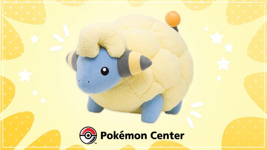 Pokémon Center ofrece este peluche de Mareep de tamaño real por 500$