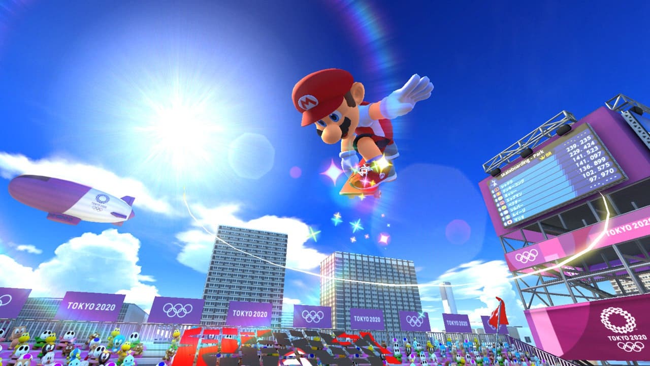 SEGA comparte un vídeo de skateboarding en Mario & Sonic en los Juegos Olímpicos de Tokio 2020