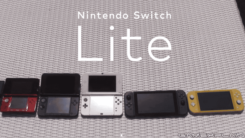 Comparativa en vídeo de Nintendo Switch Lite con otras consolas