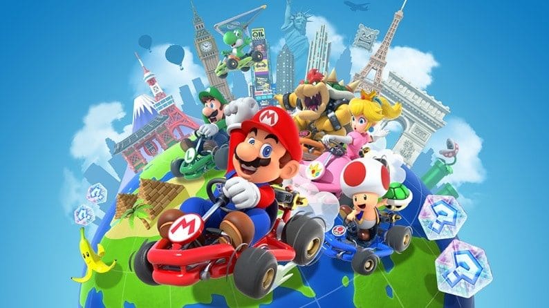 La cuenta oficial de Twitter de Mario Kart Tour nos muestra el rayo, nuevas imágenes y el desafío de superar circuitos con tres globos