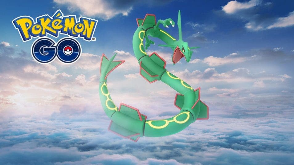 Confirmada la última hora de incursiones de Rayquaza de 2019 en Pokémon GO
