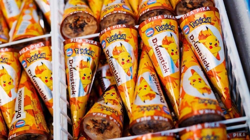 Nestlé comienza a vender un helado de Pikachu en Malasia