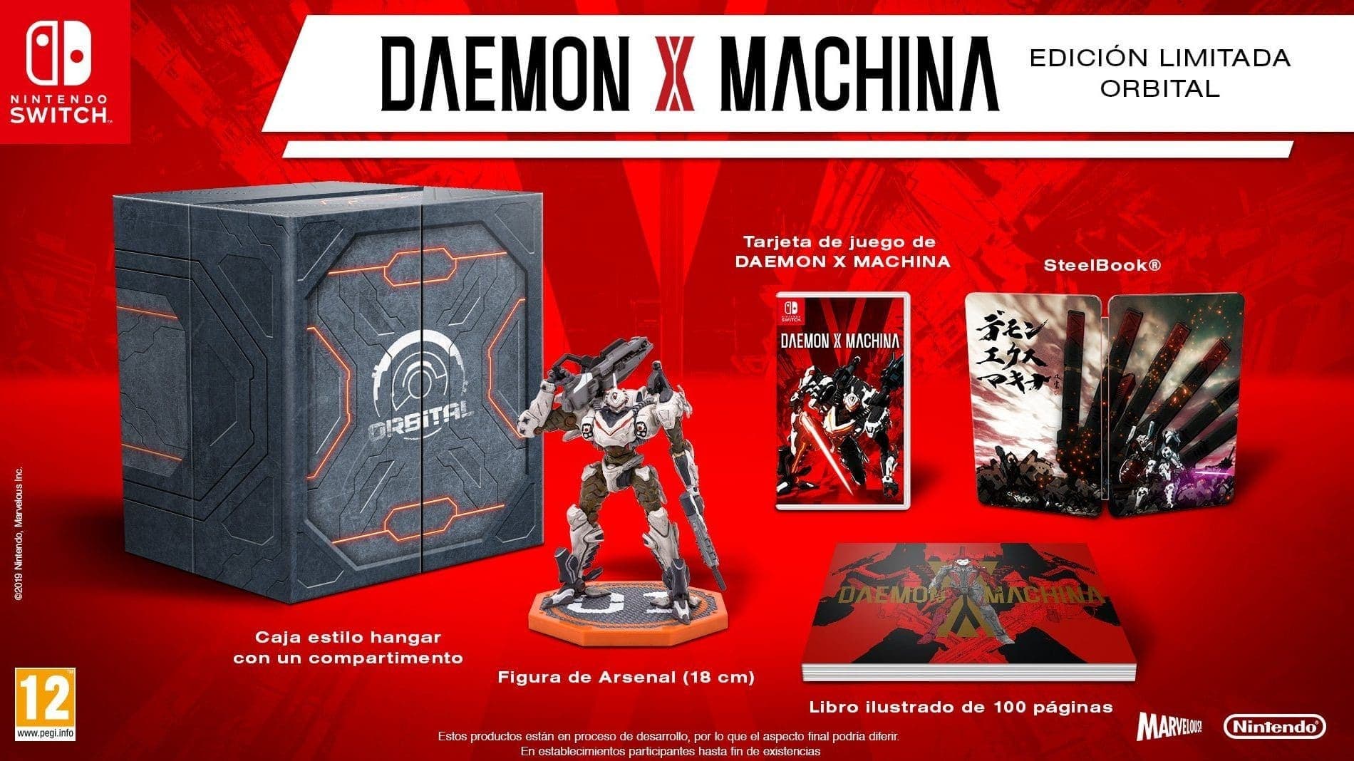 Primer unboxing de la edición limitada Orbital de Daemon X Machina