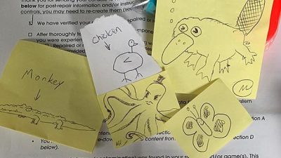 El servicio de atención al cliente de Nintendo responde a la petición de un fan con dibujos de sus animales favoritos