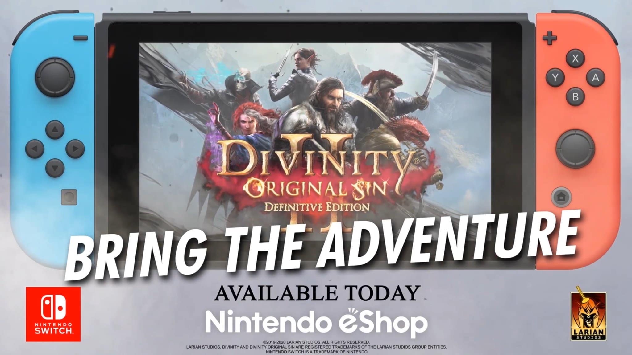 Divinity: Original Sin II – Definitive Edition ha sido anunciado para Nintendo Switch, disponible hoy