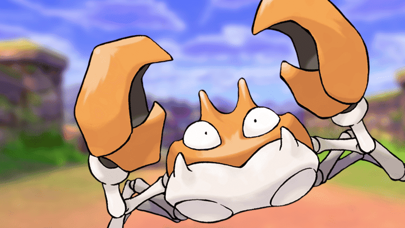 Krabby invade una página oficial de Pokémon Espada y Escudo, los fans sospechan que es el avance de su forma de Galar