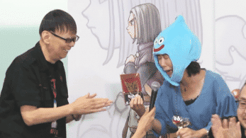 Vídeo: Presentadora rompe a llorar al recibir una copia de Dragon Quest XI S de parte de Yuji Horii