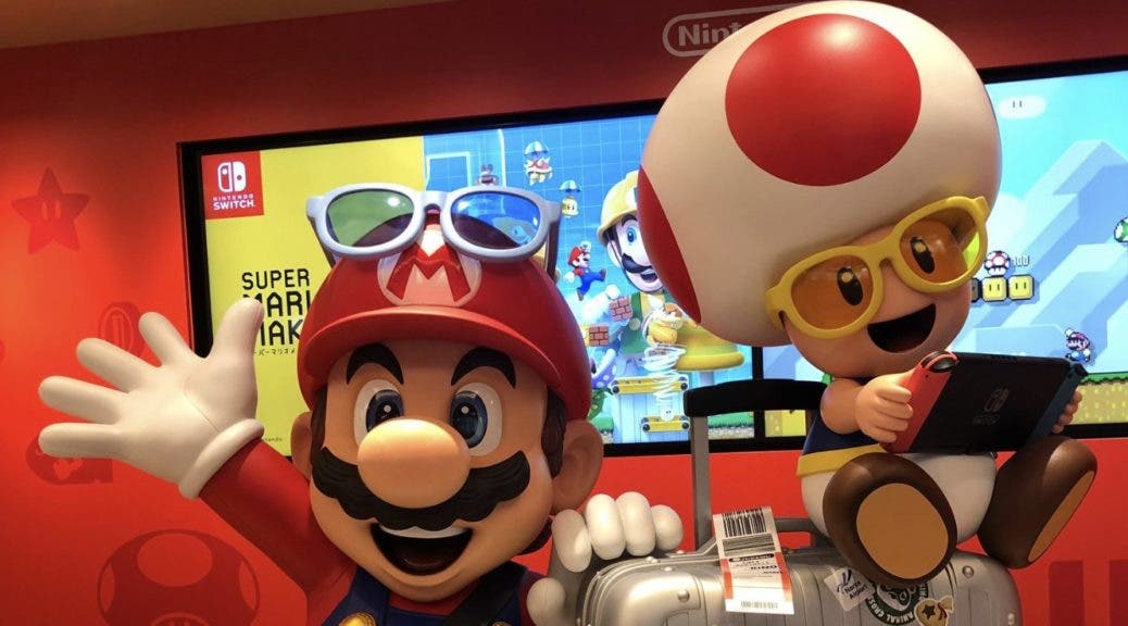 Estas fotos nos muestran el stand de Nintendo en el aeropuerto de Narita