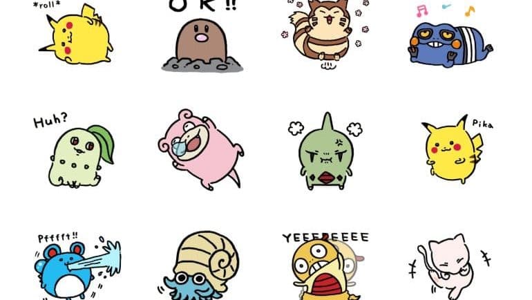 Estos son los nuevos stickers de Pokémon disponibles en LINE en Japón