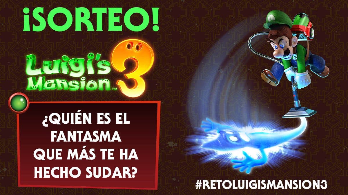 Nintendo España sortea otra copia de Luigi’s Mansion 3 en Twitter con #RetoLuigisMansion3
