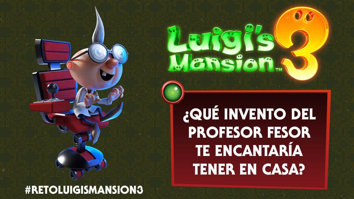 Nintendo España sortea una copia de Luigi’s Mansion 3 en Twitter con #RetoLuigisMansion3