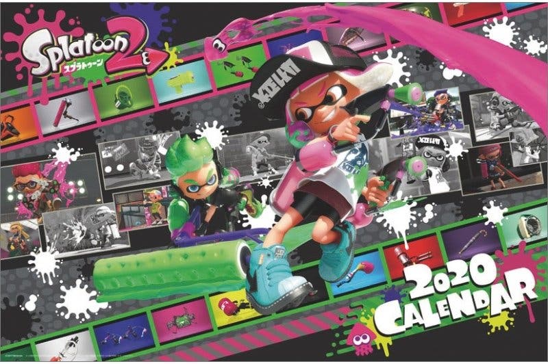 Este calendario de 2020 de Splatoon 2 llegará próximamente a Japón