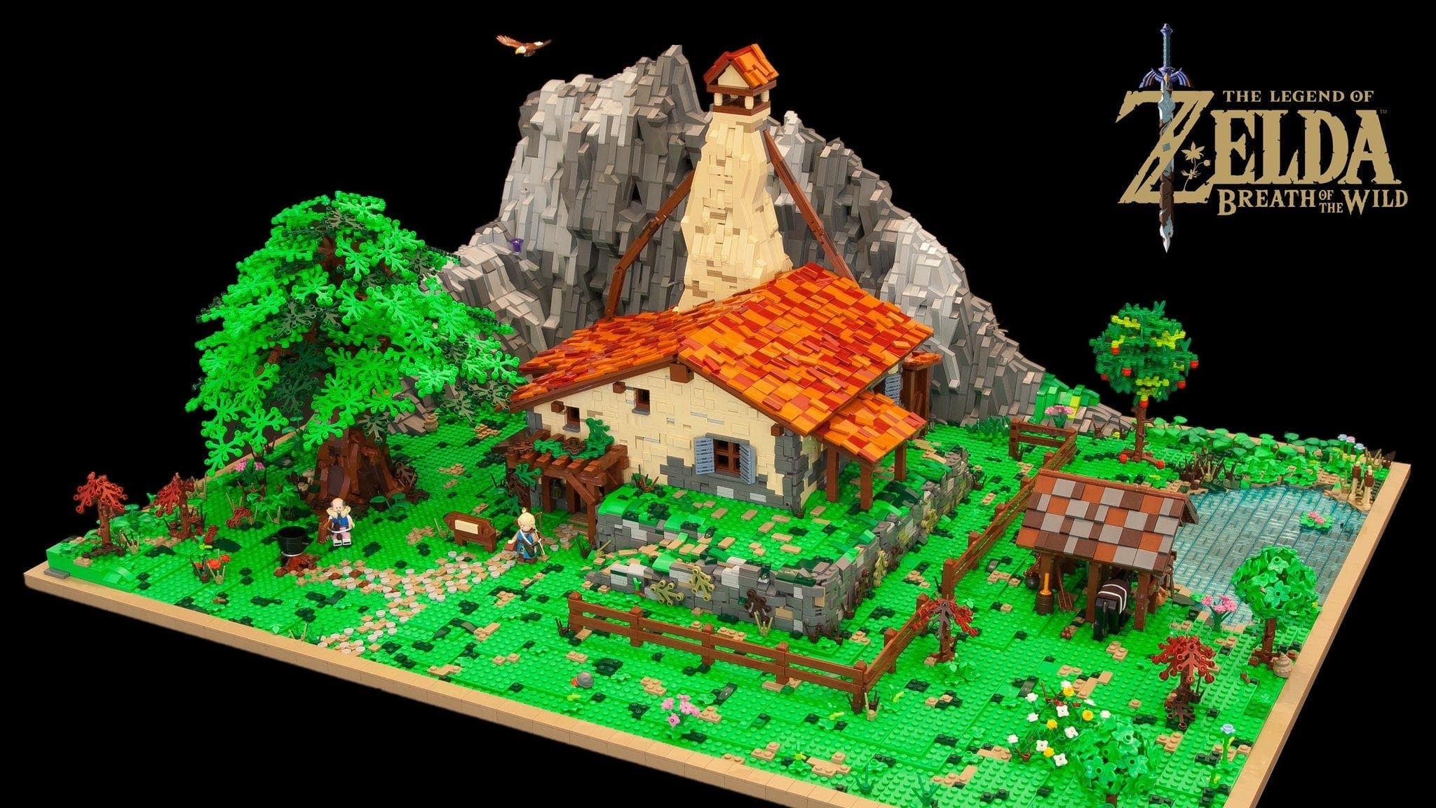 Fan de LEGO recrea de forma excepcional la casa de Link en Zelda: Breath of the Wild