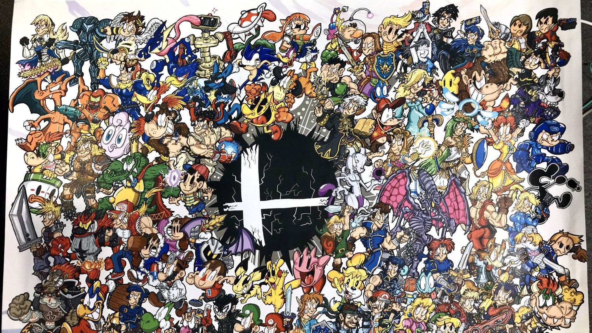 Echad un vistazo a este póster fan-made de Super Smash Bros. Ultimate enviado a Sora Ltd