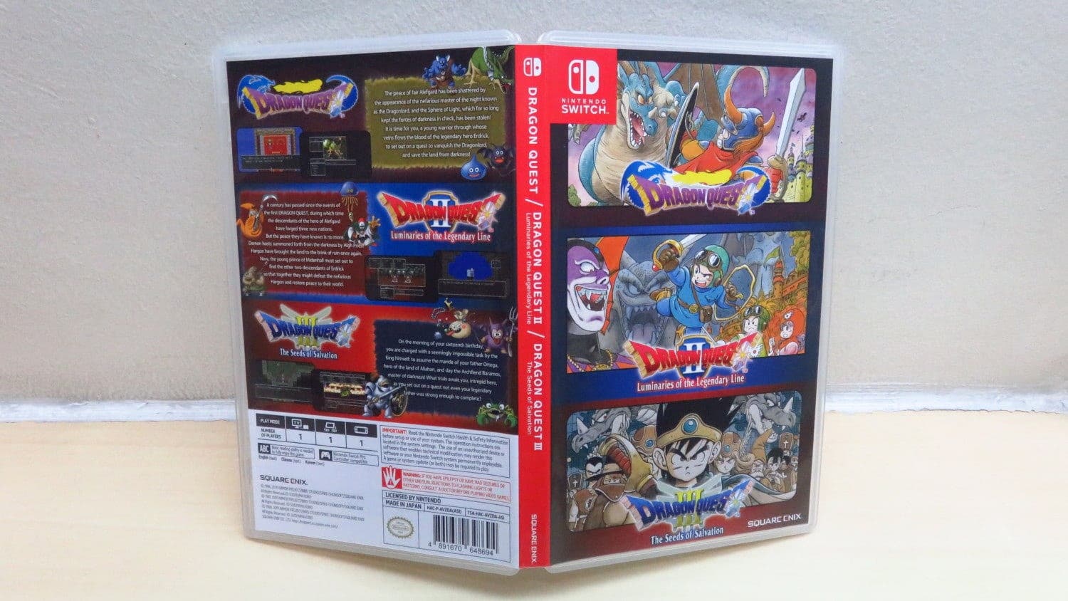 Unboxing de la versión física de Dragon Quest I/II/III para Nintendo Switch