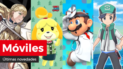 Novedades para móviles: Gran batalla de Conrad y más en Fire Emblem Heroes, galleta jardín de cristal y más en Animal Crossing: Pocket Camp, evento de eliminar bacterias en Dr. Mario World y reclutamiento destacado de Bruno y más en Pokémon Masters