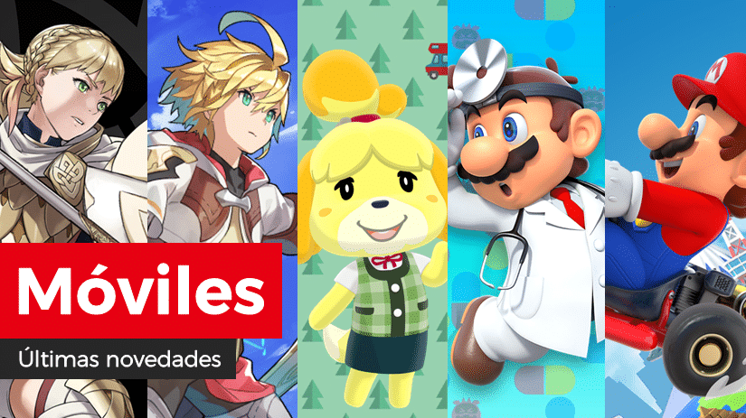 Novedades para móviles: Festival de la cosecha y más en Fire Emblem Heroes, galleta de lirios oscuros y más en Animal Crossing: Pocket Camp, Raid Quest y más en Dragalia Lost, monedas de regalo y más en Dr. Mario World y tour de Tokio y más en Mario Kart Tour