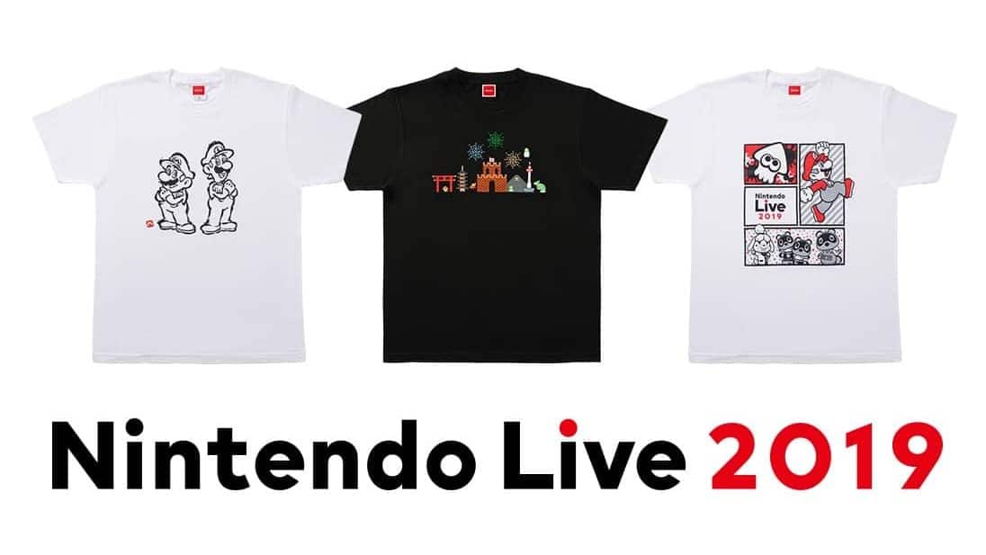 Nintendo revela tres camisetas especiales para el Nintendo Live 2019