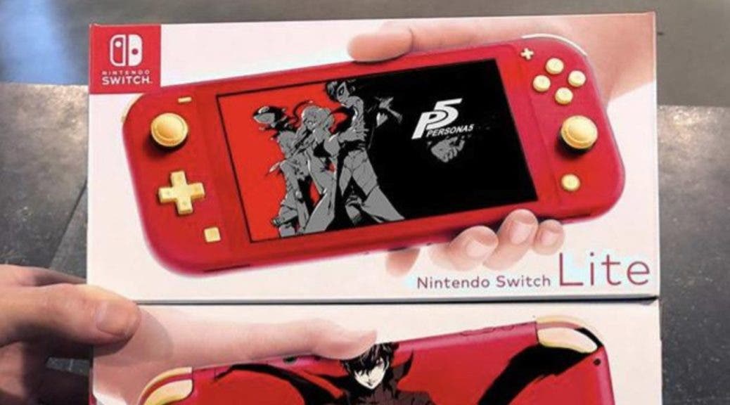 Personalizan su Nintendo Switch Lite con temática de Persona 5