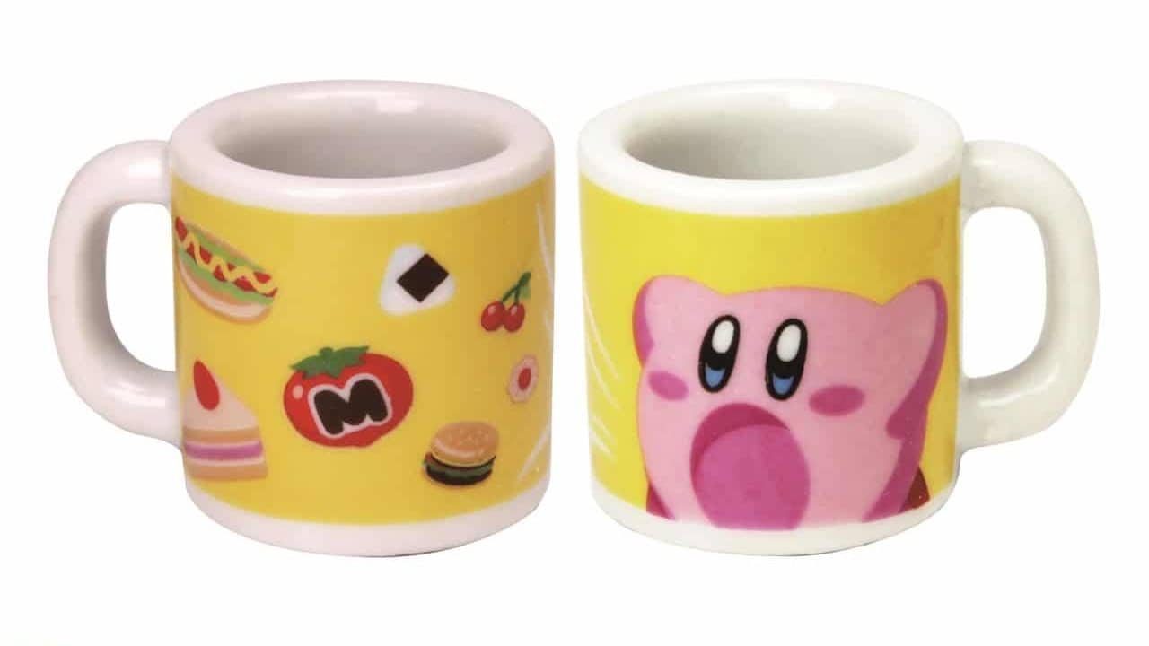 Mini tazas y mini posavasos de Kirby ya están disponibles en Japón