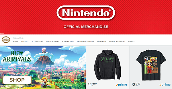 Nintendo abre una tienda oficial en Amazon con una ingente cantidad de productos