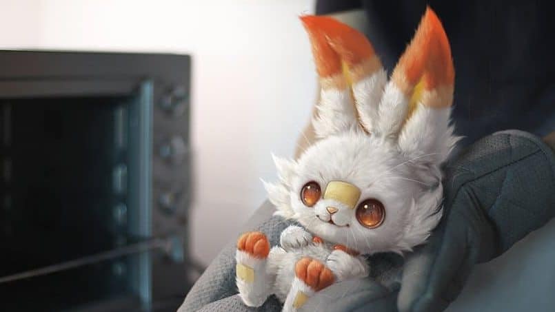 Echad un vistazo a estas bonitas ilustraciones de estilo realista de Scorbunny y Yamper