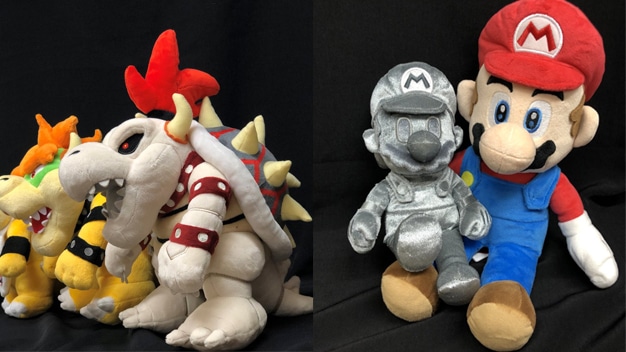 Sanei Boeki anuncia una nueva línea de peluches con Mario de Metal y Bowsitos