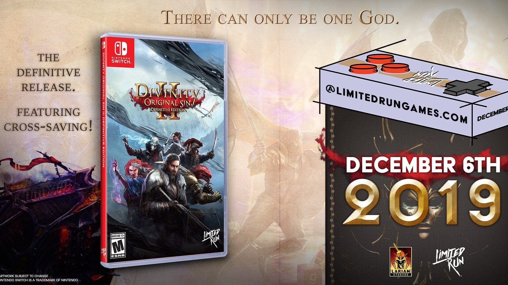 Divinity: Original Sin 2 – Definitive Edition confirma edición física para Nintendo Switch