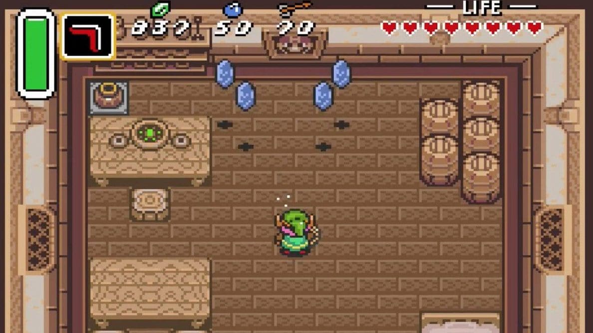 The Legend of Zelda: A Link to the Past cuenta con 12 objetos que podemos "agarrar" para obtener rupias ocultas - Nintenderos